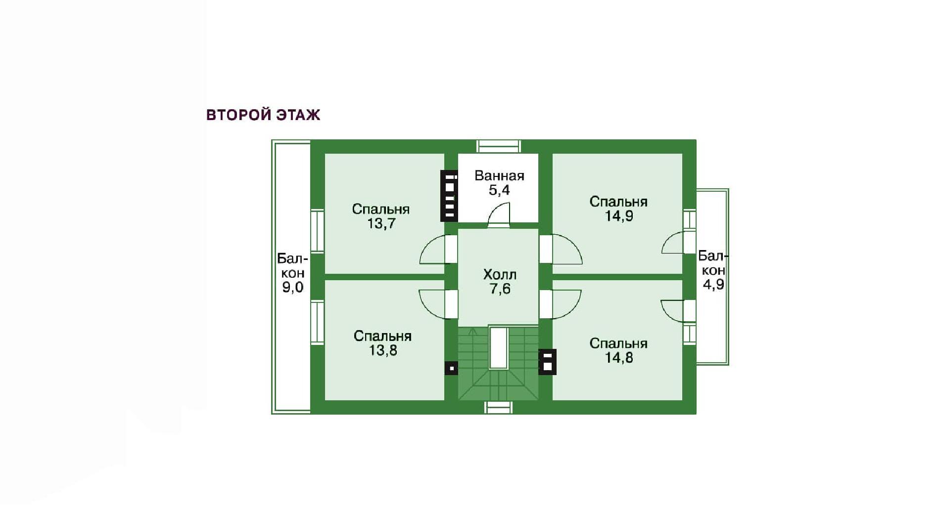 Планировка проекта дома №br-143 br-143_p2.jpg