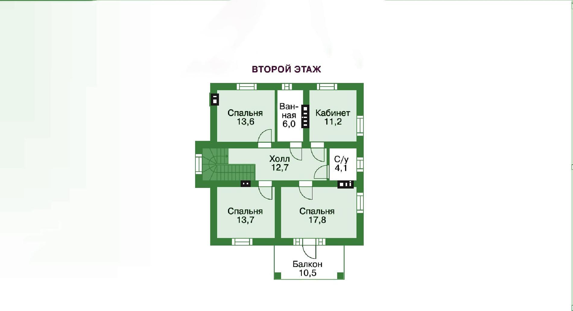 Планировка проекта дома №br-166 br-166_p2.jpg